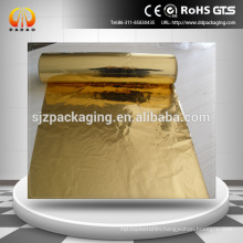 12 micron golden glossy pet film metallized film